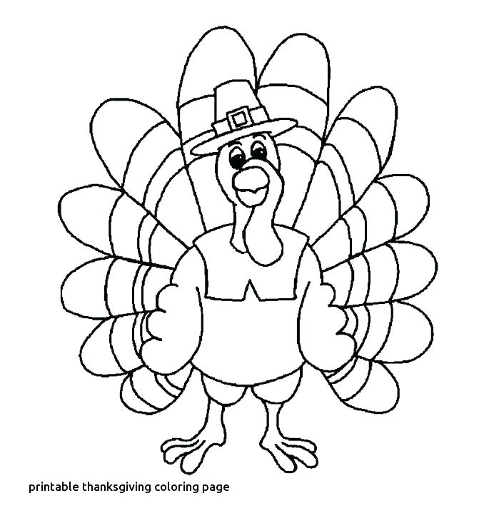 Cooked Turkey Coloring Pages