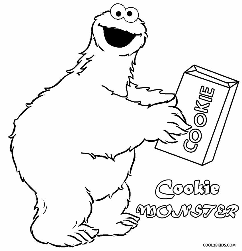 Cookie Monster Coloring Page at Free printable