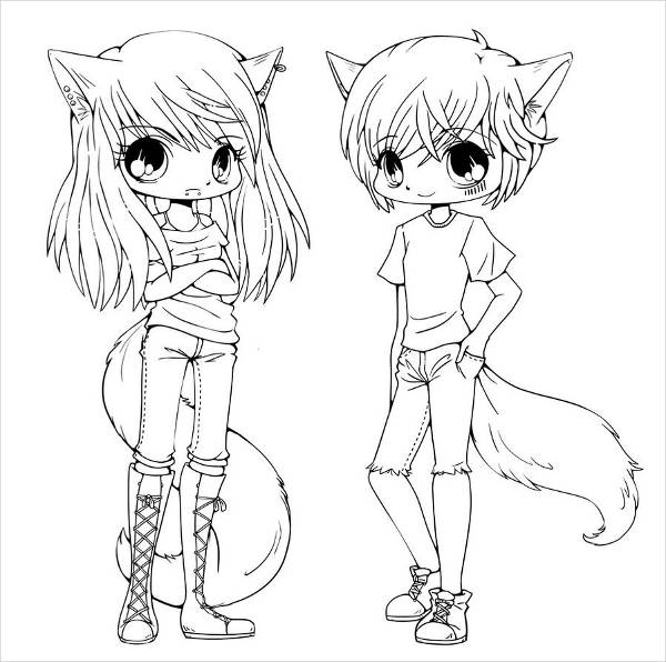 Cool Anime Coloring Pages at Free printable