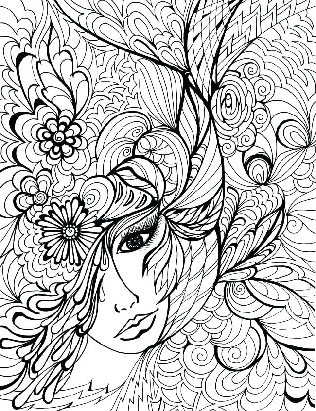 Cool Coloring Pages For Adults at Free printable