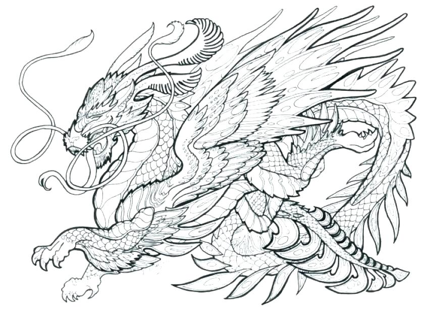 Cool Dragon Coloring Pages at GetColorings.com | Free printable