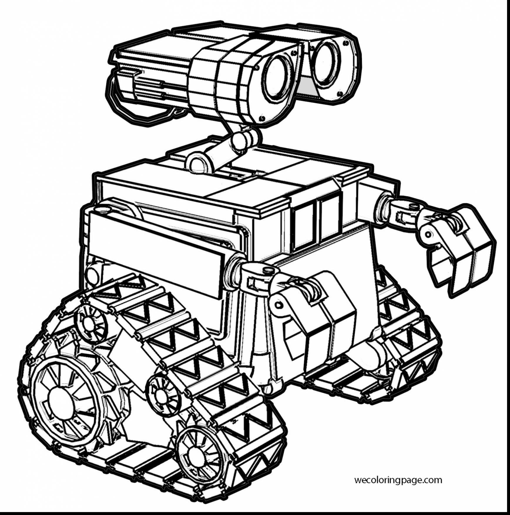Cool Robot Coloring Pages at Free printable