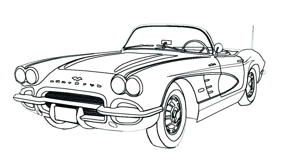 Corvette Stingray Coloring Pages at Free printable