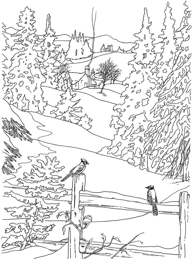 Country Scenes Coloring Pages at GetColorings com Free printable