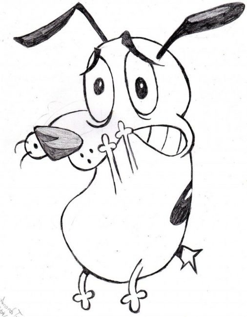 Courage The Cowardly Dog Coloring Pages - Learny Kids