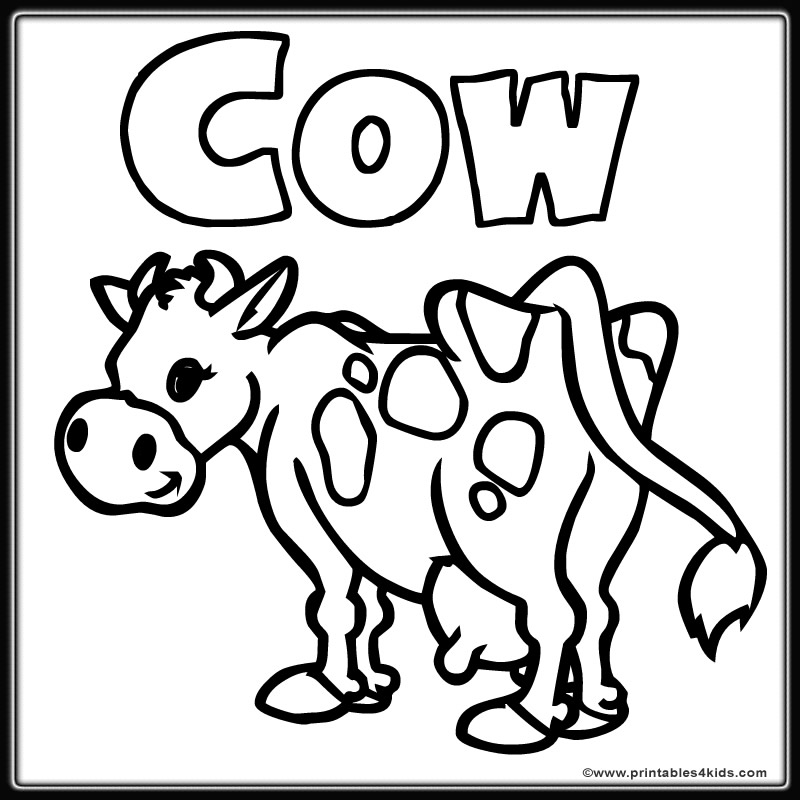 Cow Head Coloring Page at GetColoringscom Free