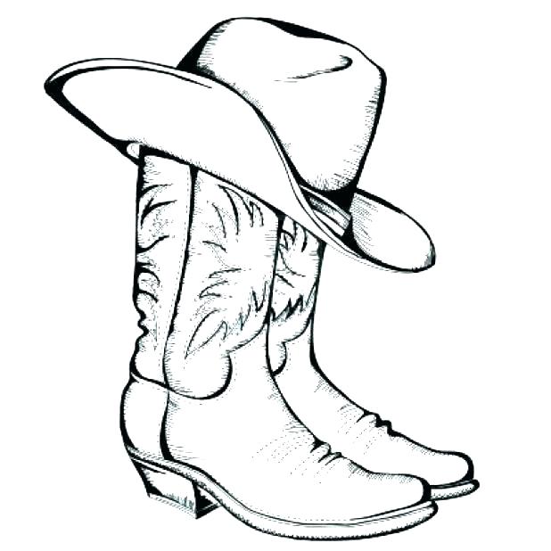 Cowboy Hat Coloring Page At GetColorings Free Printable Colorings 