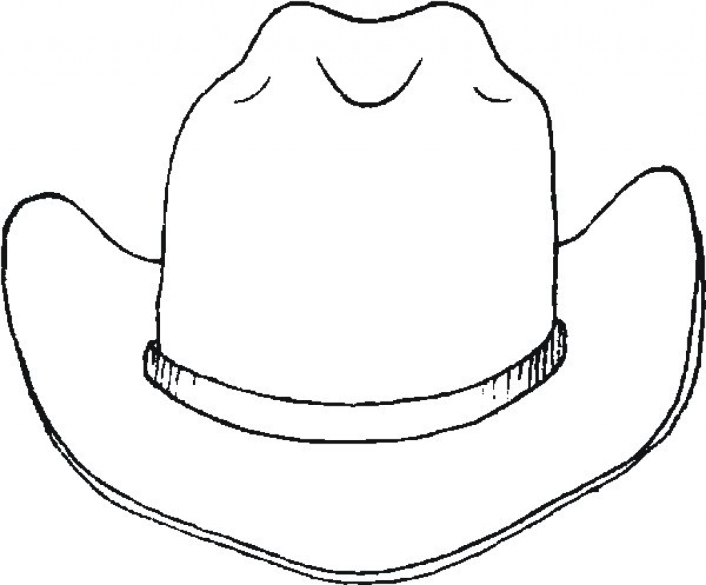 Cowboy Hat Coloring Page at Free printable colorings