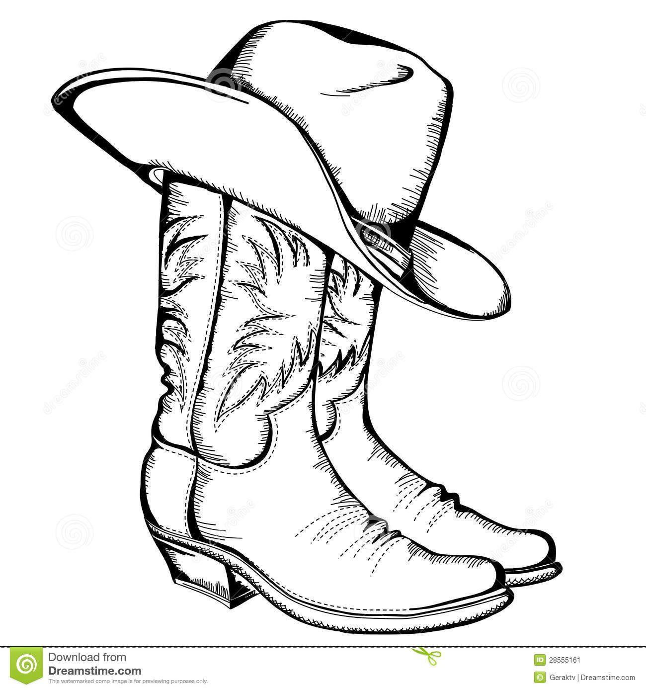 Cowgirl Boots Coloring Pages At GetColorings Free Printable 