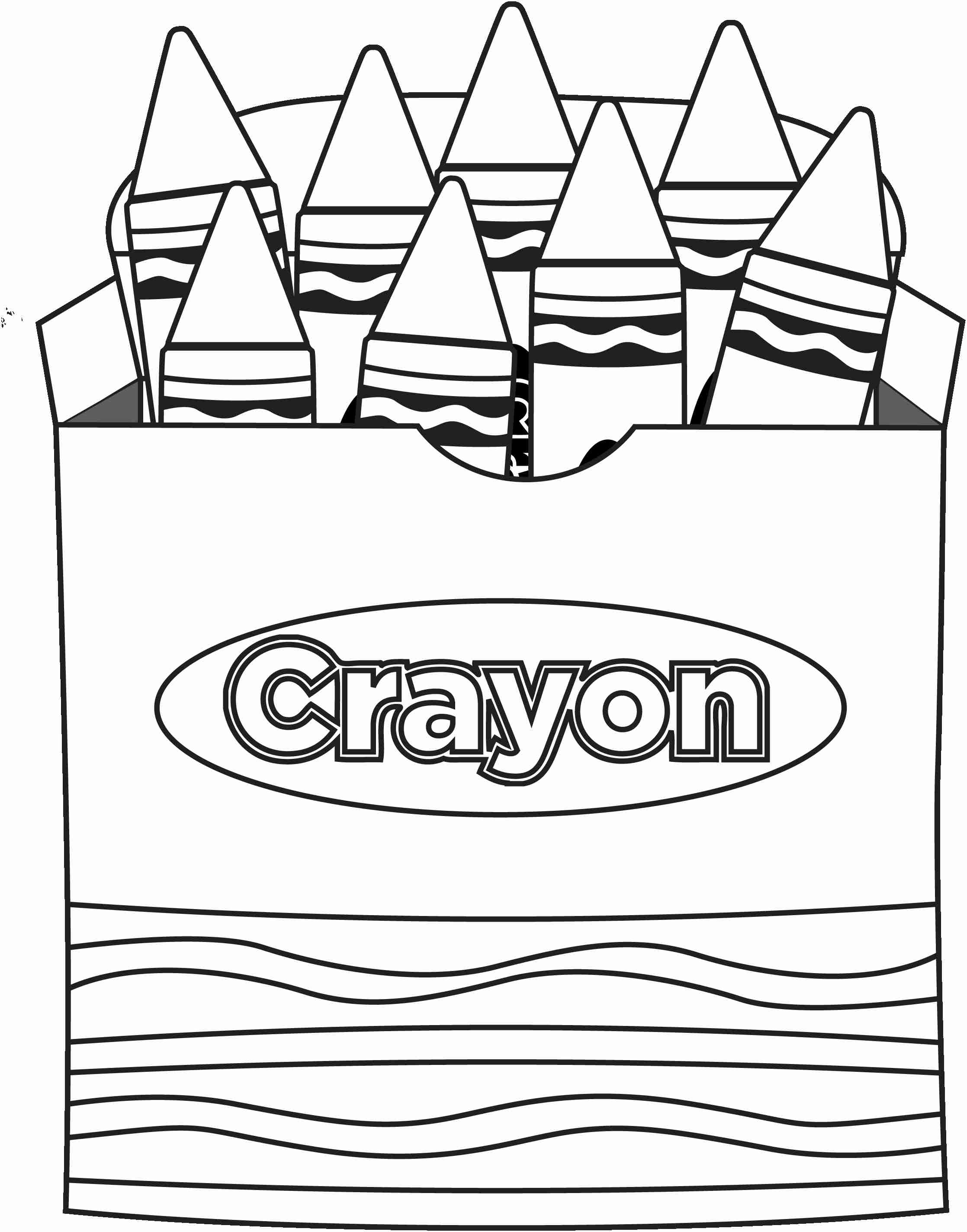 Crayon Coloring Pages Printable at Free printable