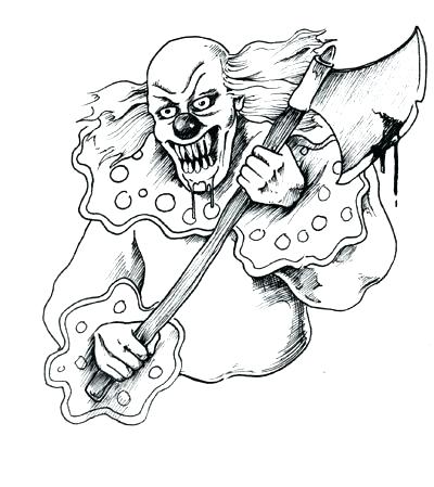Creepy Clown Coloring Pages at GetColorings.com | Free ...