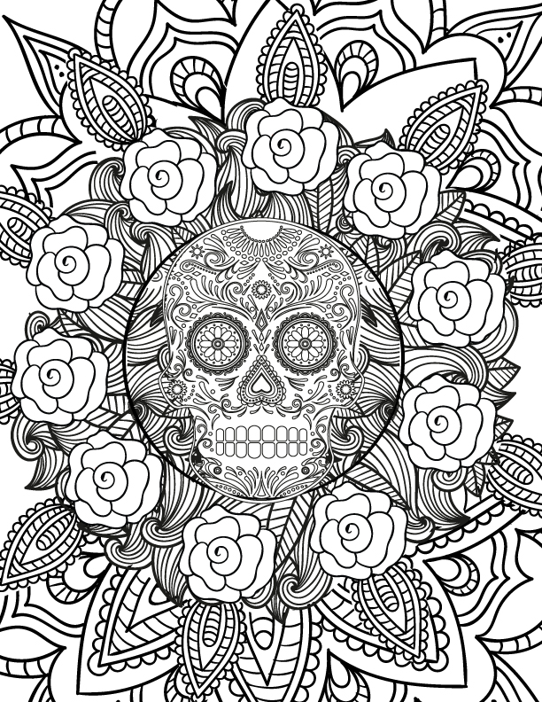 Creepy Coloring Pages For Adults At Free Printable