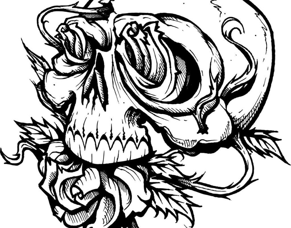 Creepy Coloring Pages For Adults At Getcolorings.com | Free Printable
