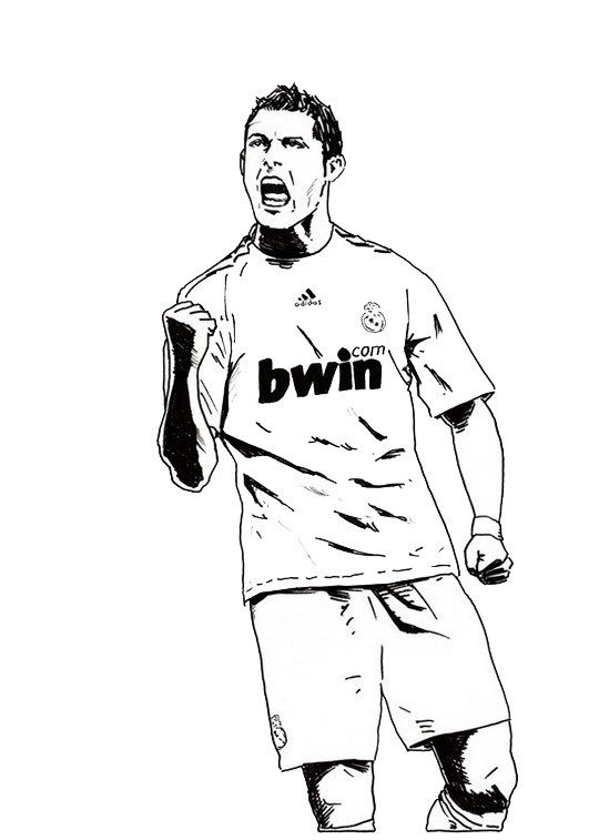 Cristiano Ronaldo Coloring Pages at GetColorings.com | Free printable