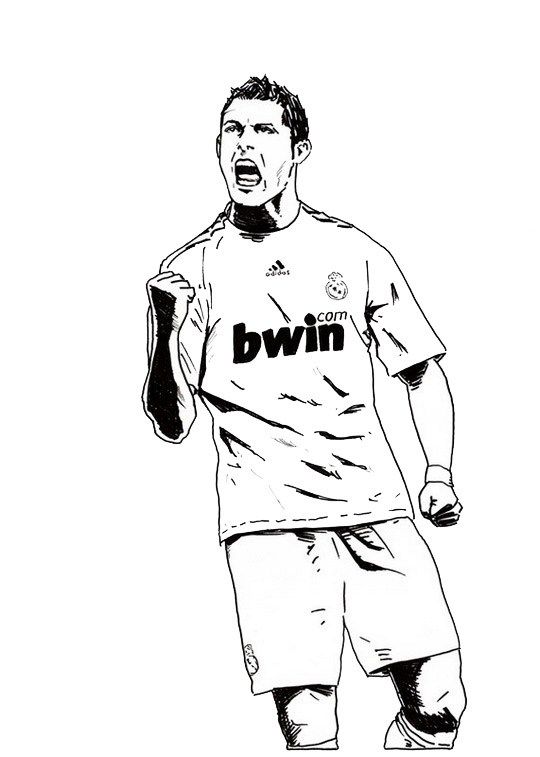Cristiano Ronaldo Coloring Pages At GetColorings Free Printable 