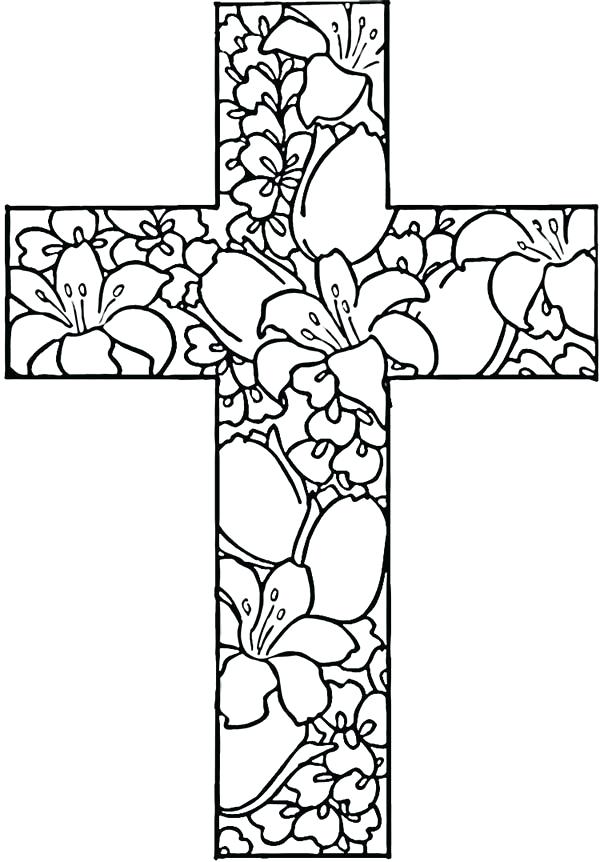 Cross Adult Coloring Pages at Free