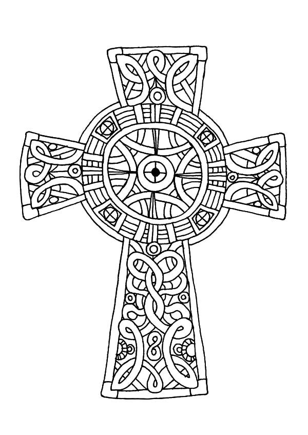 Crucifix Coloring Page At GetColorings Free Printable Colorings 