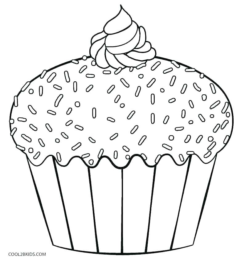 Cupcake Coloring Pages To Print at GetColorings.com | Free ...