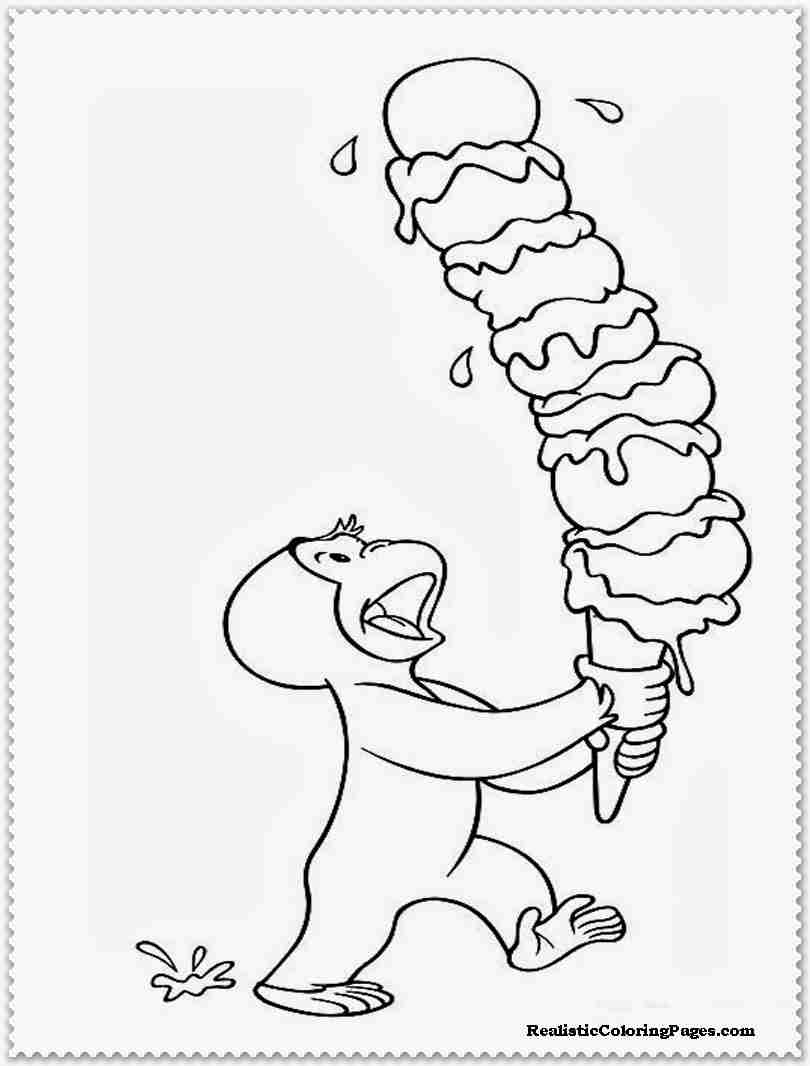 Curious George Coloring Pages at GetColorings.com | Free printable