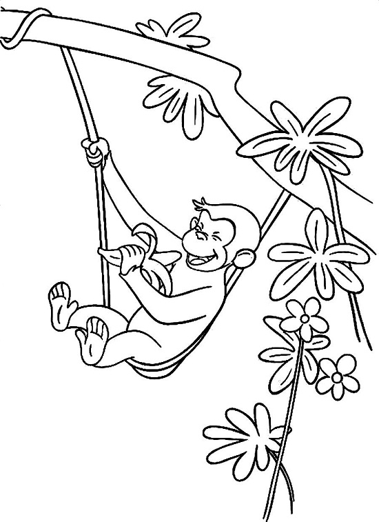 Curious George Printable Coloring Pages at GetColorings.com | Free