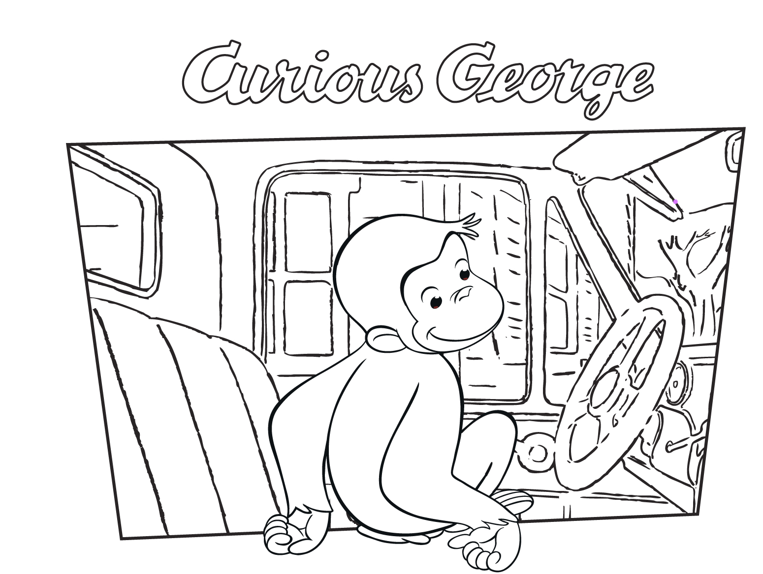 Curious Printable Coloring Pages at Free