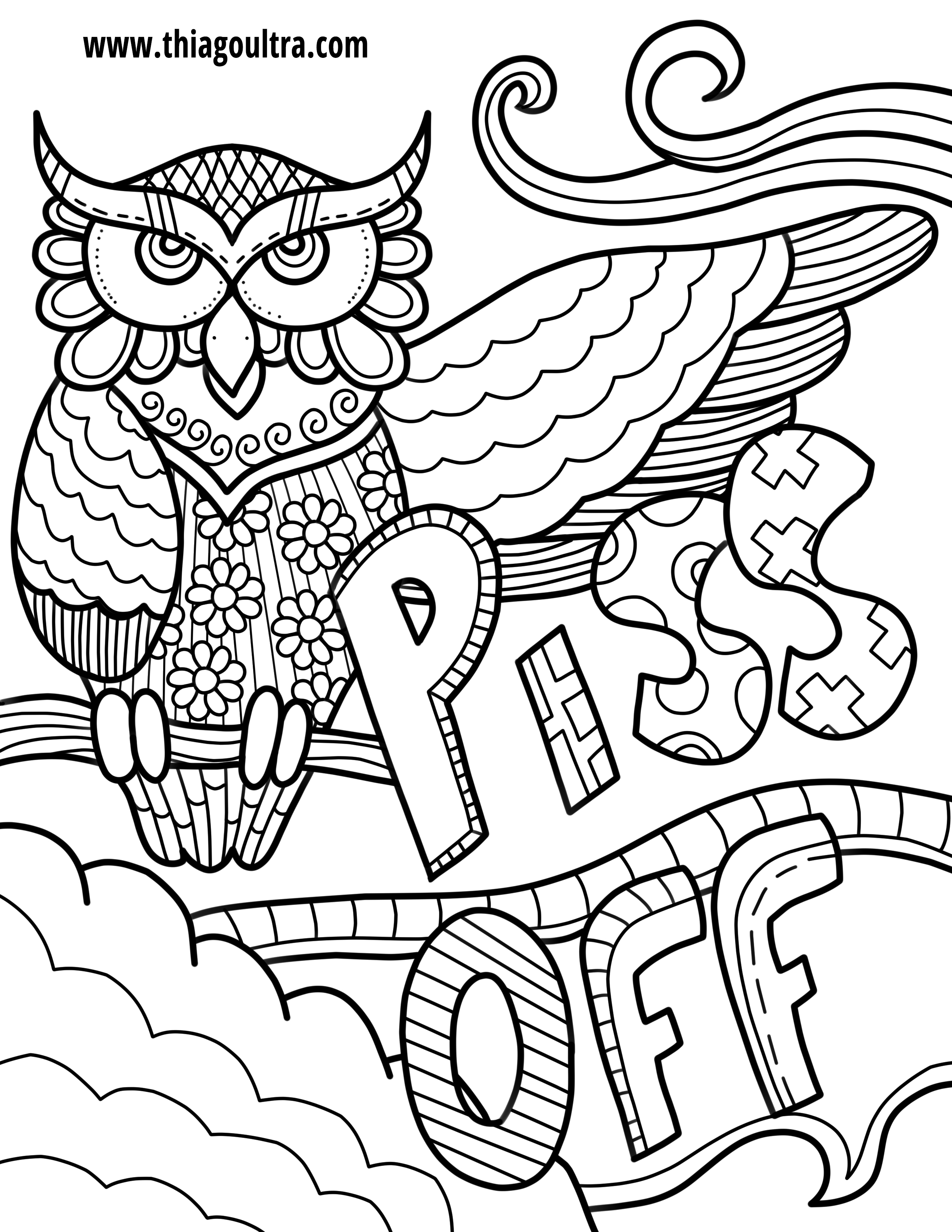 Curse Word Coloring Pages at Free printable