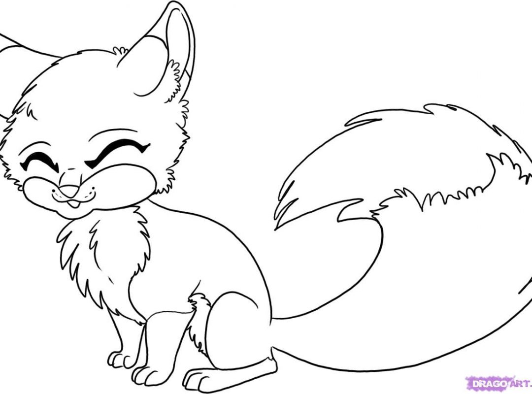 Cute Anime Animals Coloring Pages at GetColorings.com | Free printable
