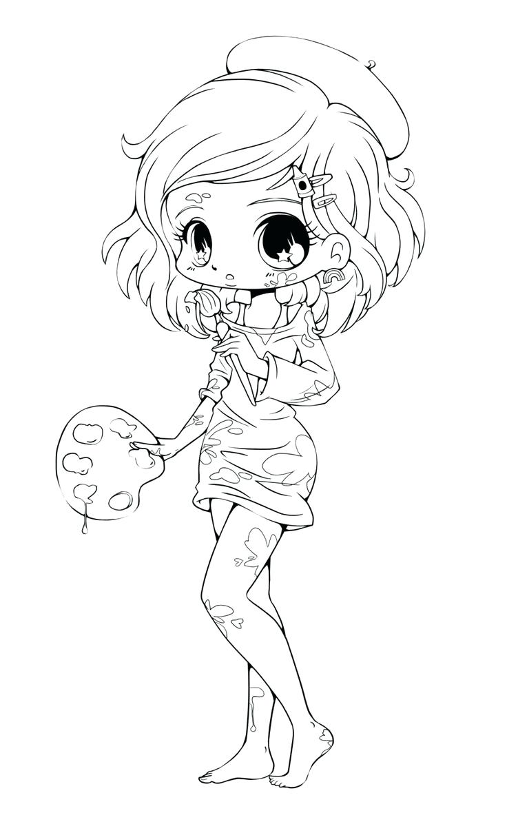 Cute Anime Girl Coloring Pages At GetColorings Free Printable 