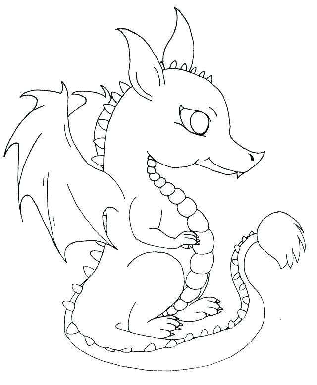 Cute Baby Dragon Coloring Pages at GetColorings.com | Free printable