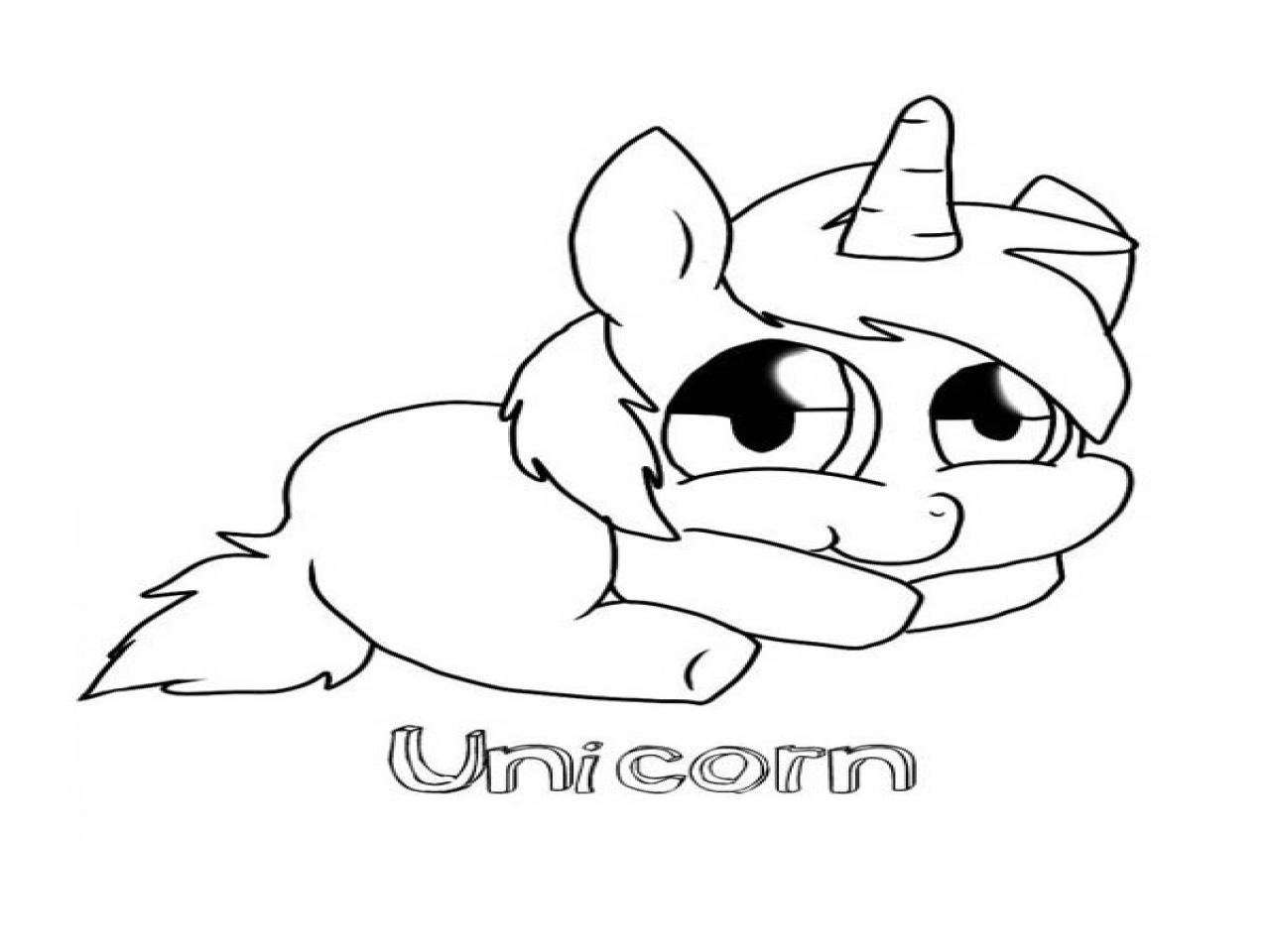 kawaii cute baby unicorn coloring pages