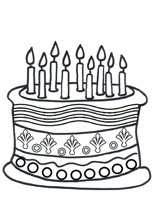 Cute Cake Coloring Pages at GetColorings.com | Free printable colorings
