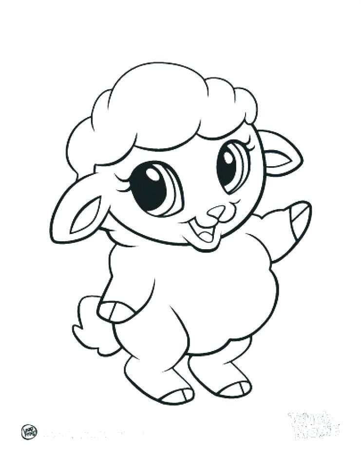 Cute Cartoon Animals Coloring Pages at Free
