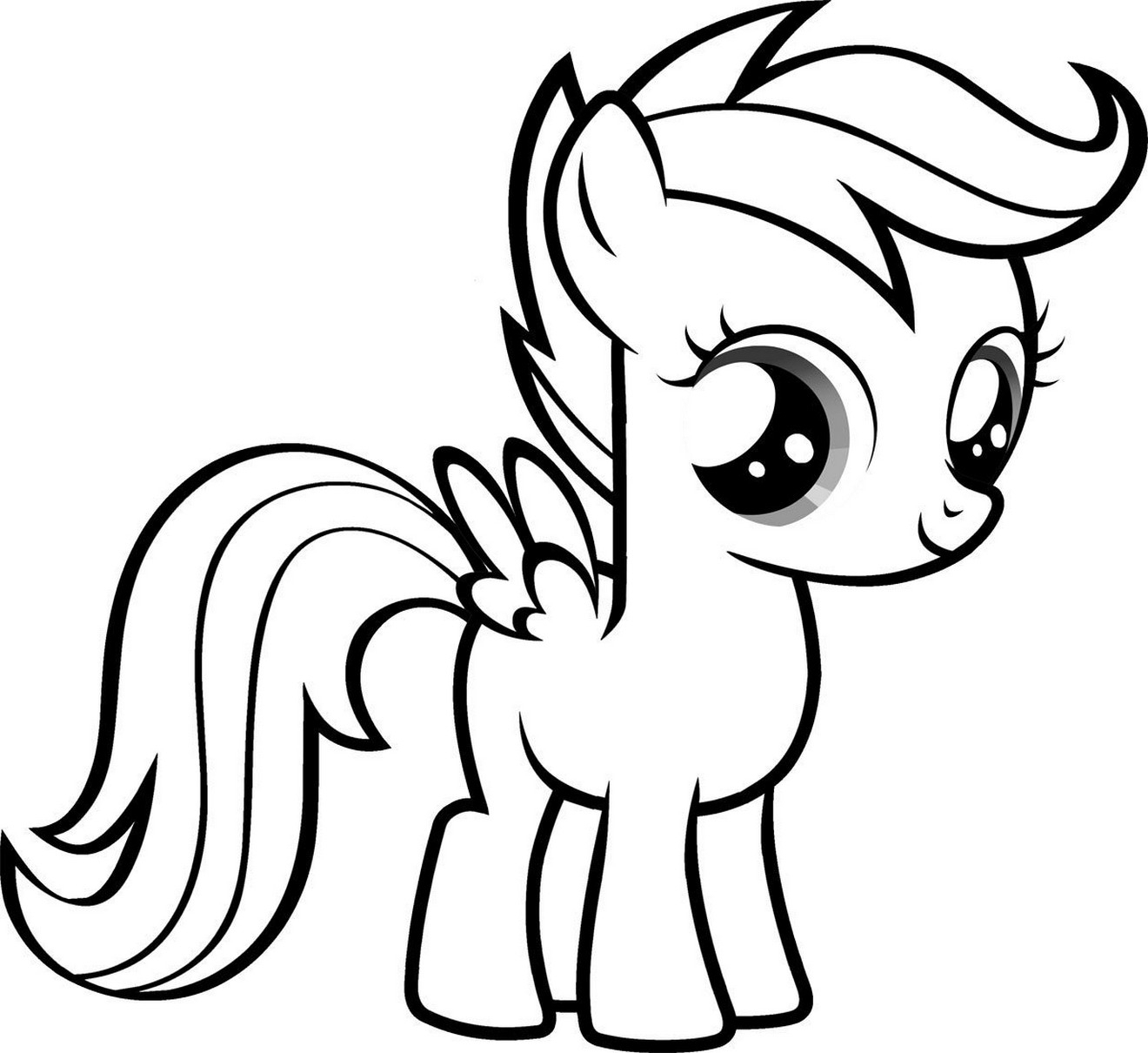 Cute Cartoon Characters Coloring Pages at Free