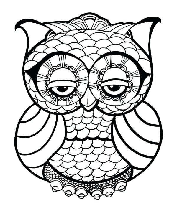 Cute Cartoon Owl Coloring Pages at GetColorings.com | Free ...