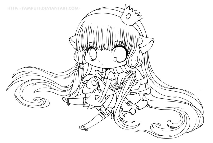 Cute Chibi Coloring Pages at GetColorings.com | Free printable