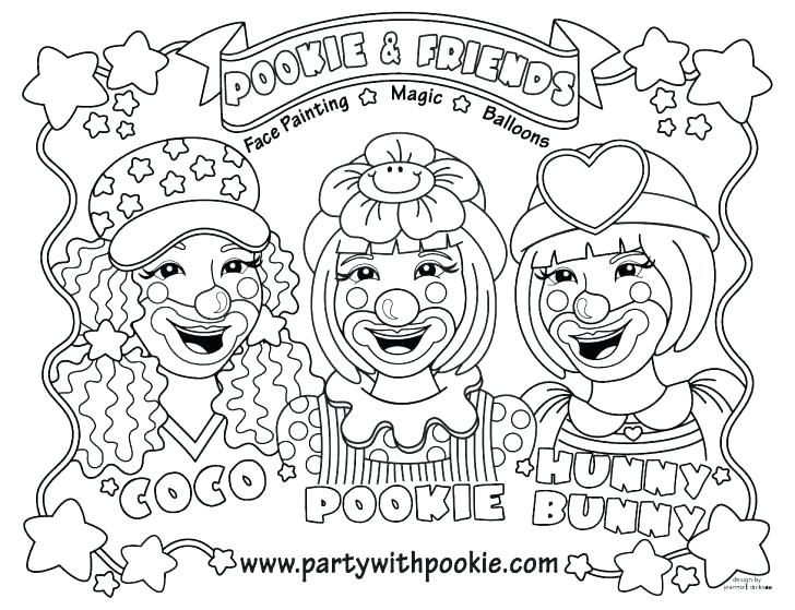 Cute Clown Coloring Pages at GetColorings.com | Free printable