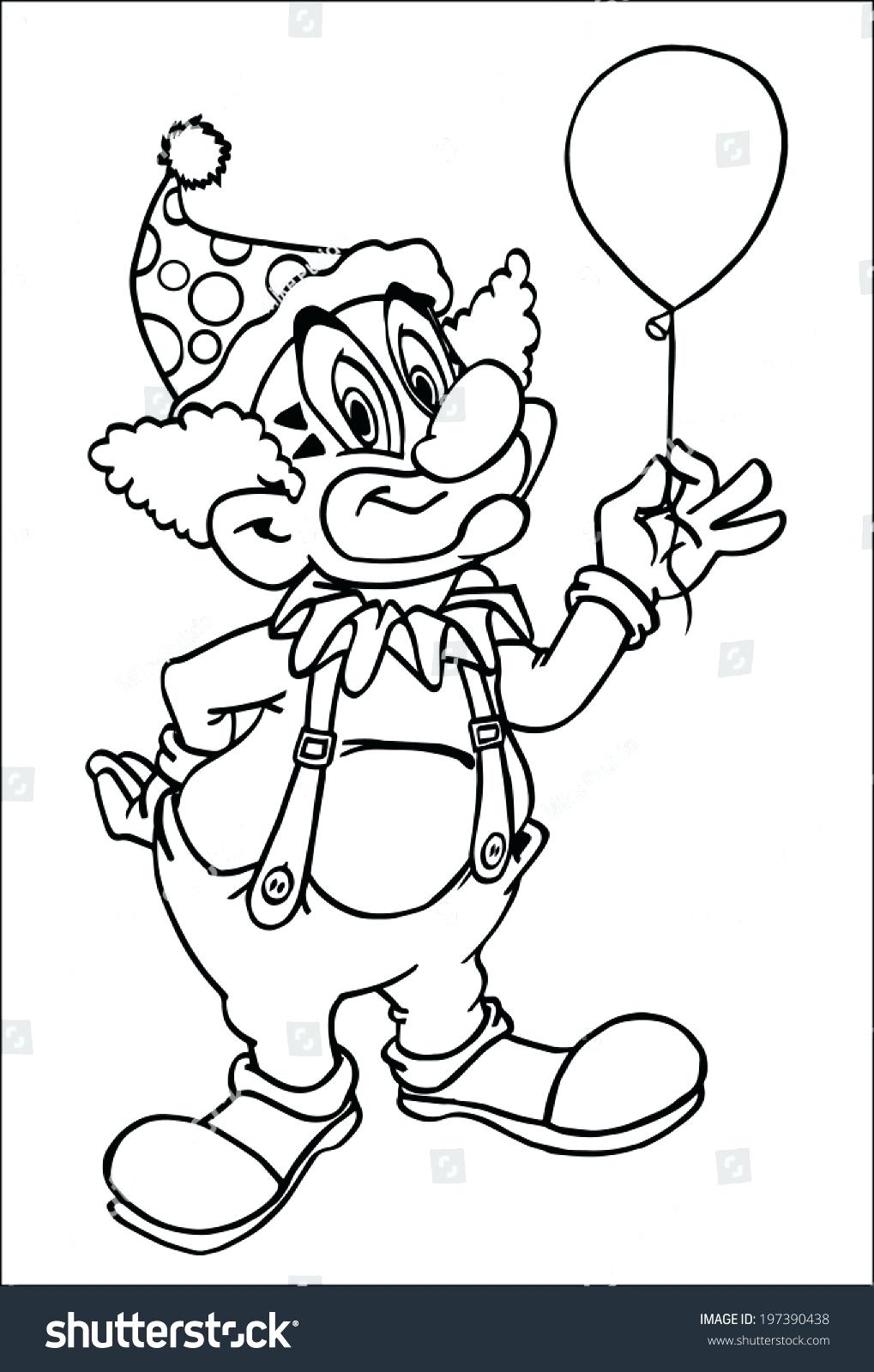 Cute Clown Coloring Pages at GetColorings.com | Free printable