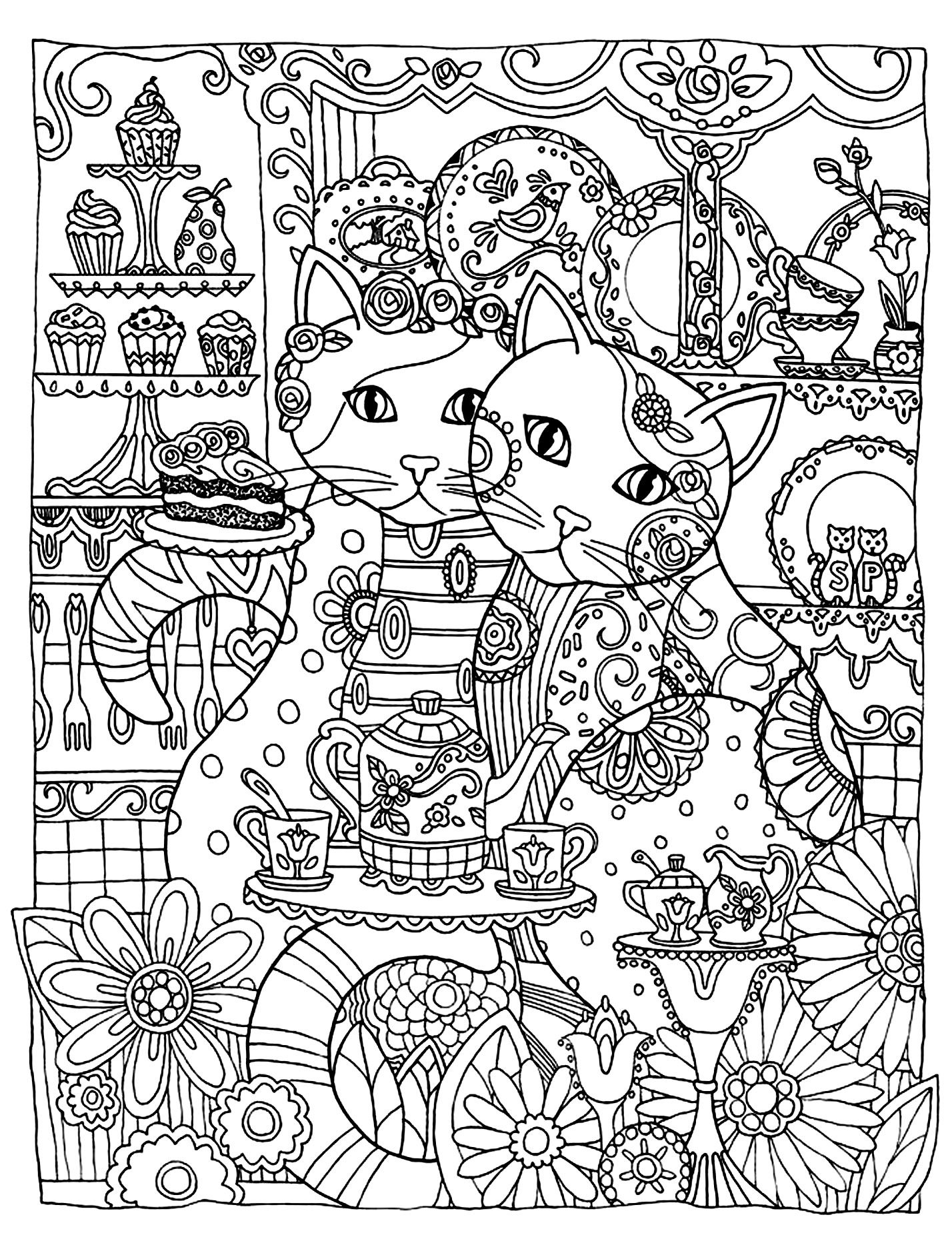 Cute Coloring Pages For Adults at GetColorings.com | Free printable ...
