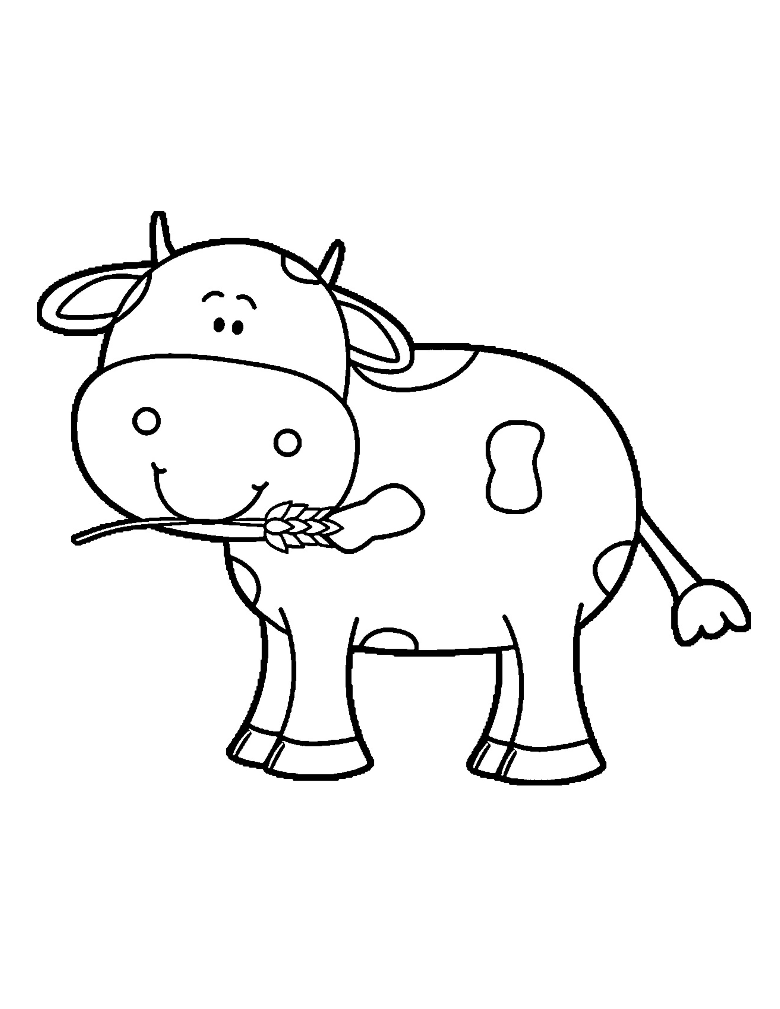 Cute Cow Coloring Pages at Free printable colorings