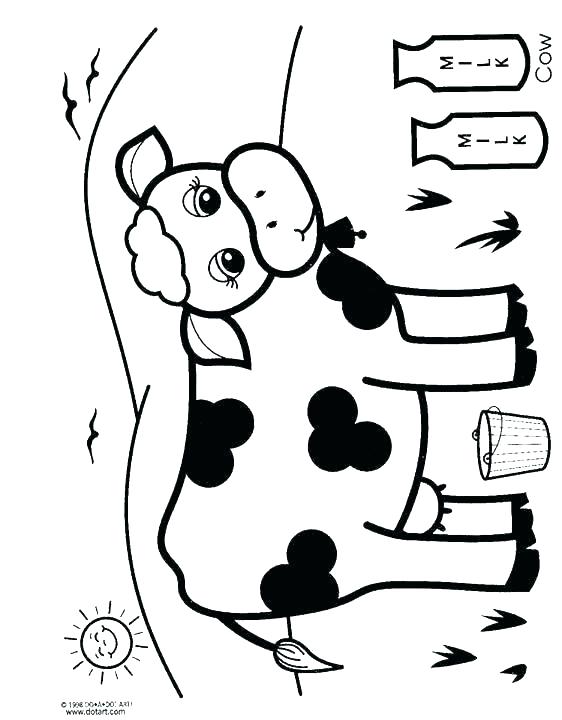 Cute Cow Coloring Pages at GetColorings.com | Free printable colorings