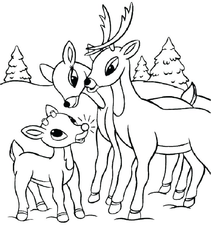 Cute Deer Coloring Pages at GetColorings.com | Free printable colorings