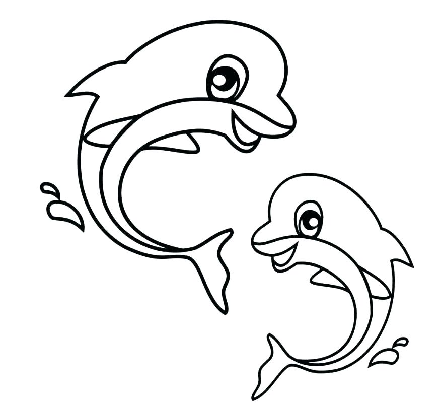 Cute Dolphin Coloring Pages at GetColorings.com | Free printable