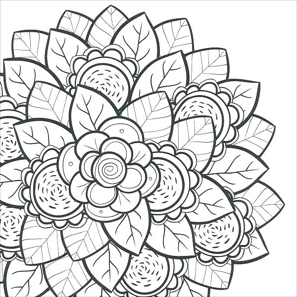 Cute Flower Coloring Pages at GetColorings.com | Free printable