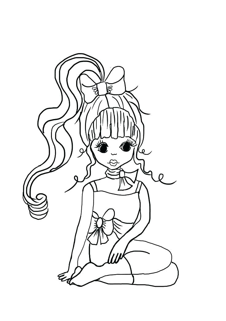 Cute Girly Coloring Pages At Free Printable