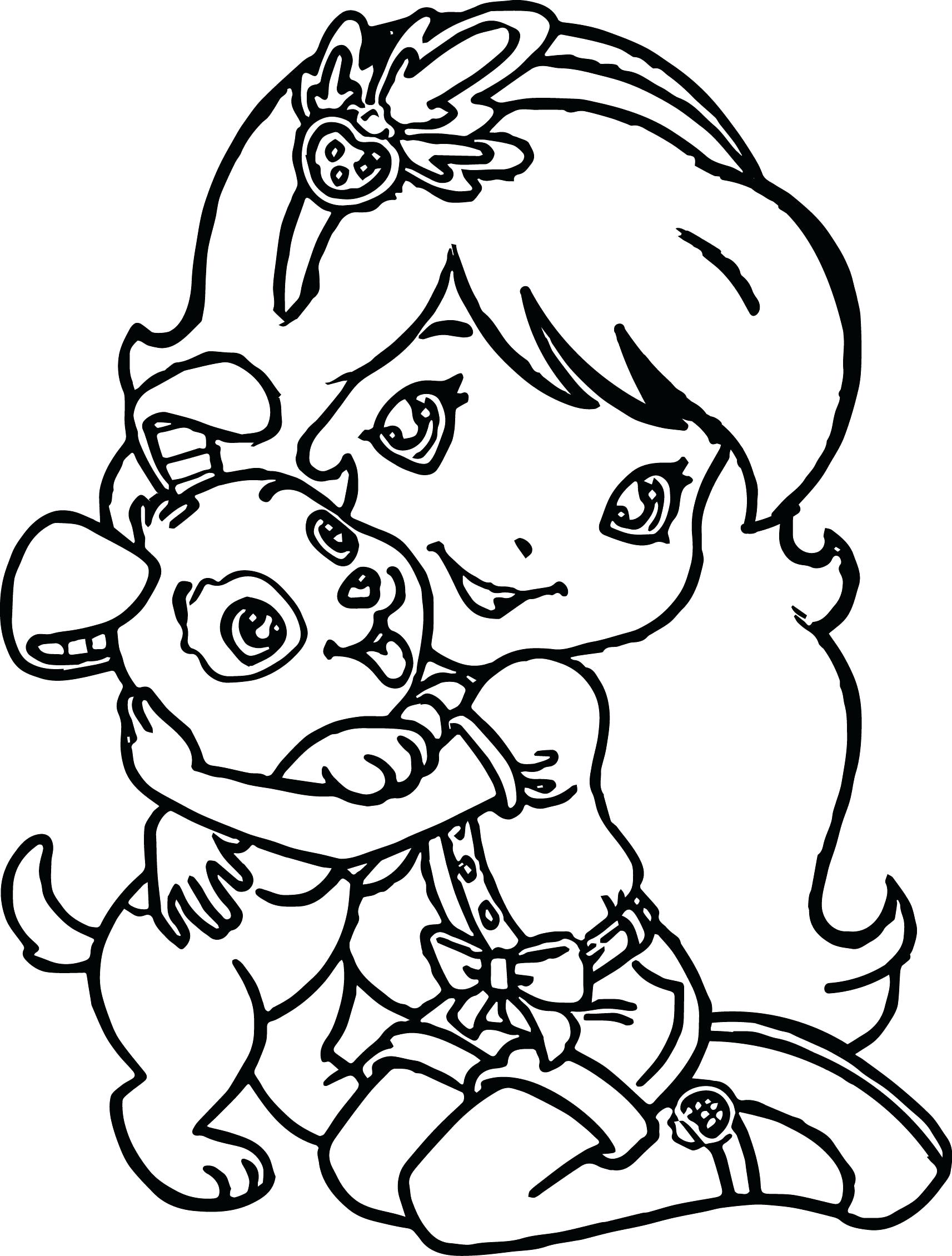 easy coloring pages for girls