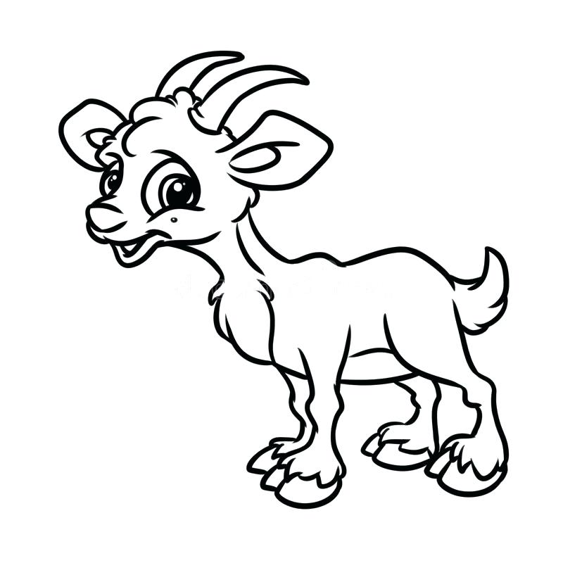 Cute Goat Coloring Pages at GetColorings.com | Free printable colorings