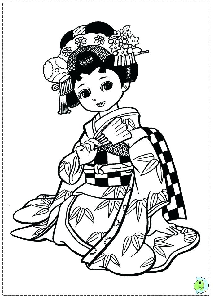 Cute Japanese Coloring Pages at GetColorings.com | Free printable