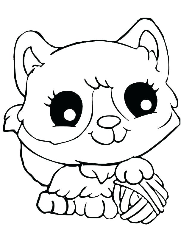 Cute Kitten Coloring Pages At Getcolorings.com | Free Printable