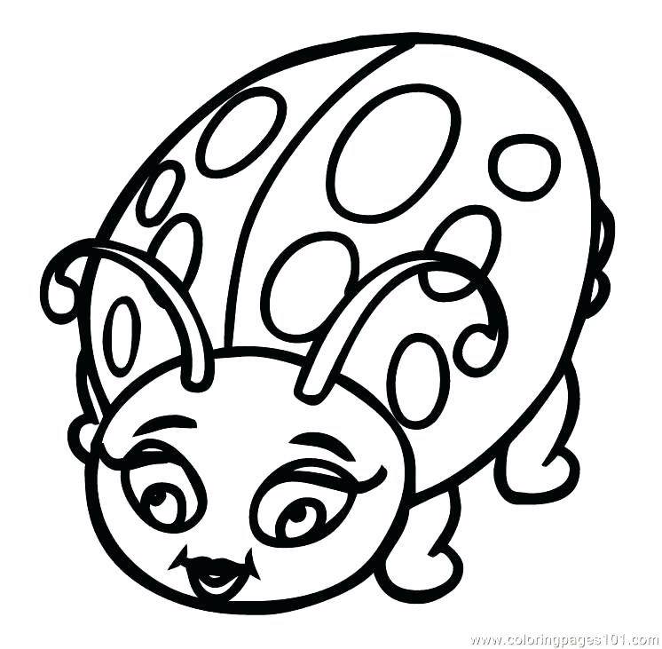 Cute Ladybug Coloring Pages at Free printable