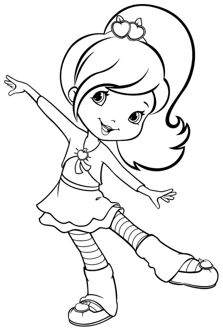 Cute Little Girl Coloring Pages at GetColorings.com | Free printable